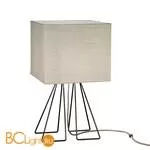 Настольная лампа IDL Seventy 588/1LQ black nickel light jute