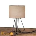 Настольная лампа IDL Seventy 587/1LP black nickel dark jute