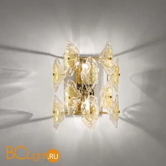 Настенный светильник IDL Sofia 488/2A Light gold+GoldMurano