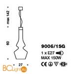 Подвесной светильник IDL Sorrento 9006/1SG - Схема