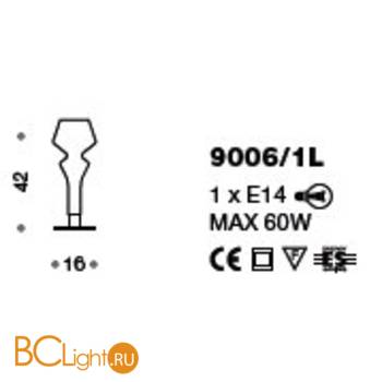 Настольная лампа IDL Sorrento 9006/1L - Схема