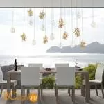 Потолочный светильник IDL Stardust 608SR/10+8 light gold + transparent and light gold - Фото 0