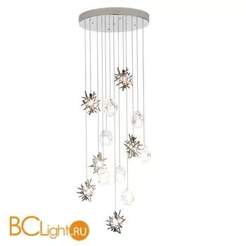 Потолочный светильник IDL Stardust 608R/7+6 pure steel + transparent and pure steel