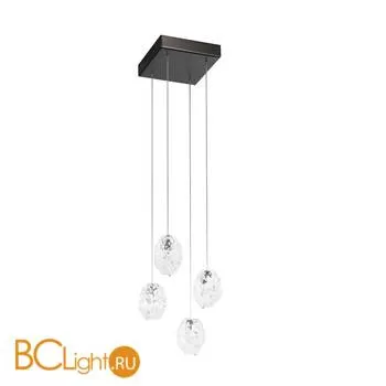 Потолочный светильник IDL Stardust 609/4 brushed matt black nickel + transparent