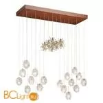 Потолочный светильник IDL Stardust 608/18+6 rusty + transparent glass and pure steel