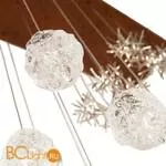 Потолочный светильник IDL Stardust 608/18+6 rusty + transparent glass and pure steel - Фото 0