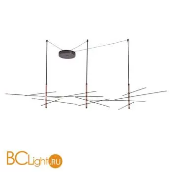 Подвесной светильник IDL Steli 612/6+6+6 black nickel + copper