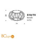 Настольная лампа IDL Sunlight home 518/70 + KIT LED - Схема