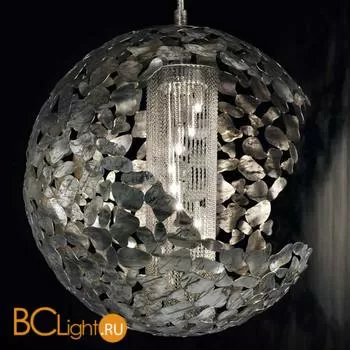 Потолочный светильник IDL Twister 509/8 silver corten with chromed chains