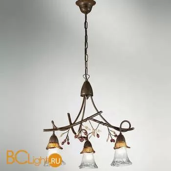 Люстра IDL Ulivo 304/3 AMBER CRYSTAL GLASS