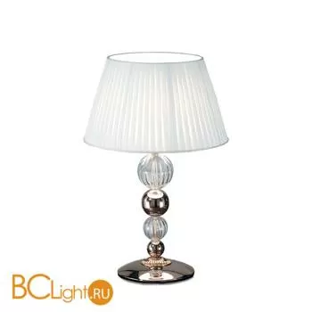 Настольная лампа IDL Vanity 585/1L black nickel / white plisse