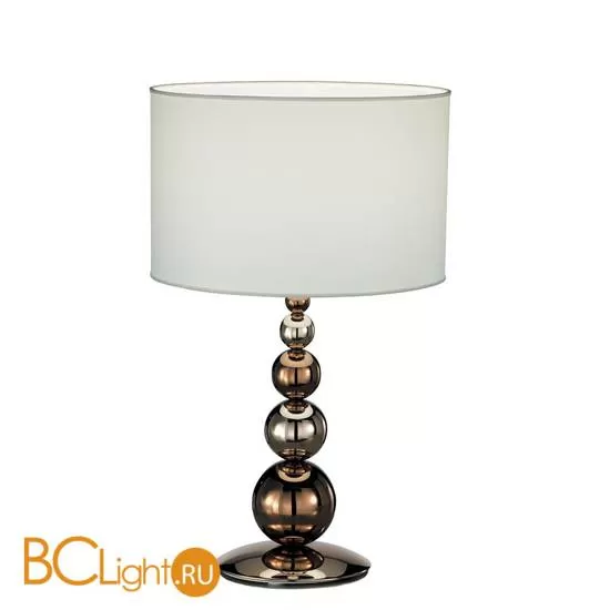 Настольная лампа IDL Vanity 584/1L pure steel combined with bronze / ivory chinette