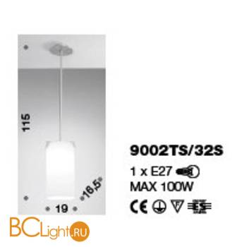 Потолочный светильник IDL Venus 9002TS/32S white - Схема