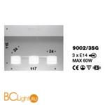 Подвесной светильник IDL Venus 9002/3SG black - Схема