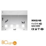 Подвесной светильник IDL Venus 9002/4S white - Схема