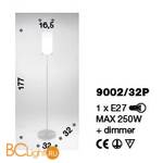 Торшер IDL Venus 9002/32P white - Схема