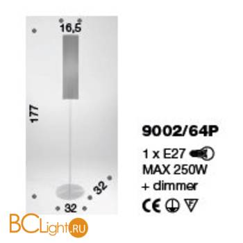 Торшер IDL Venus 9002/64P red - Схема