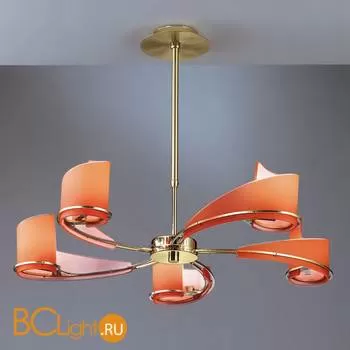 Потолочная люстра IDL Virgola 340/5 SATIN ORANGE