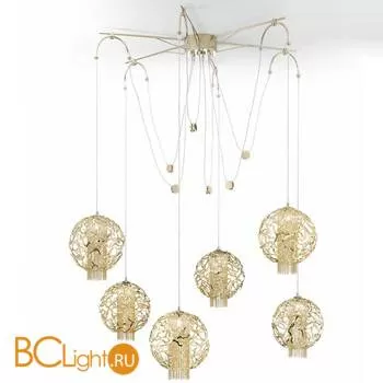Подвесной светильник IDL Weave 514/6 light gold