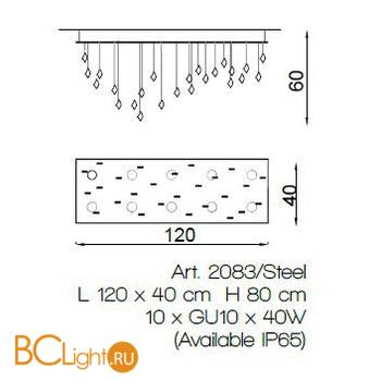 Потолочный светильник IlParalume MARINA 3324 2083 - Схема