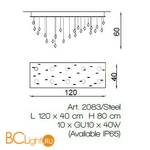 Потолочный светильник IlParalume MARINA 3324 2083 - Схема