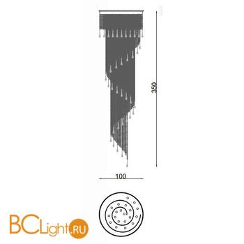Потолочный светильник IlParalume MARINA 5530 2017/BR/SP - Схема