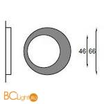 Спот (точечный светильник) IlParalume MARINA 7711 2107/M - Схема