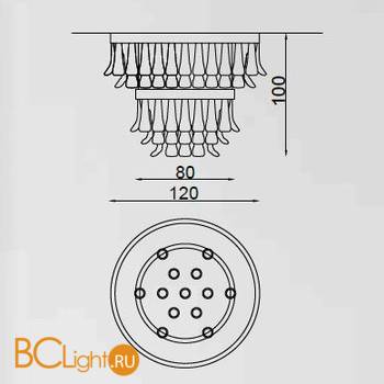 Потолочный светильник IlParalume MARINA 7717 2015/NL - Схема