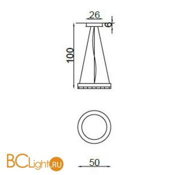 Подвесной светильник IlParalume MARINA 7717 2103/P/NN - Схема