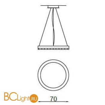 Подвесной светильник IlParalume MARINA 7717 2103/M/NN - Схема