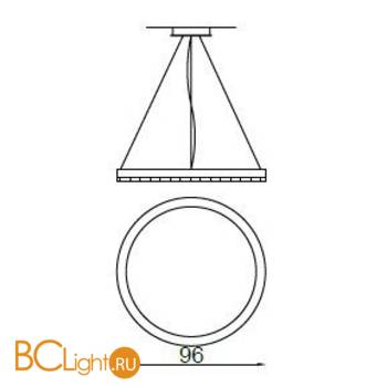 Подвесной светильник IlParalume MARINA 7717 2103/G/NN - Схема