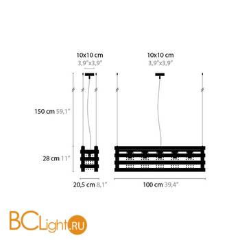 Подвесной светильник Ilfari Bells of Nafin H5 6361 02 - Схема