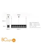 Подвесной светильник Ilfari Bells of Nafin H7 6362s 02 - Схема