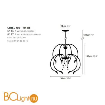 Люстра Ilfari Chill out H12DC 10329 02 - Схема