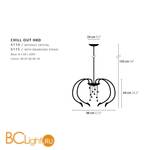 Люстра Ilfari Chill out H8DC 10323 16 - Схема