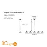 Подвесной светильник Ilfari Flowers from Amsterdam H5 10731 02 - Схема