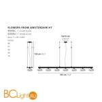Подвесной светильник Ilfari Flowers from Amsterdam H7 10741 02 - Схема