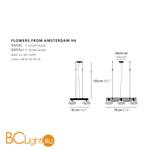 Подвесной светильник Ilfari Flowers from Amsterdam H6 10761 02 - Схема