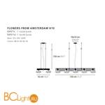 Подвесной светильник Ilfari Flowers from Amsterdam H10 10771 02 - Схема