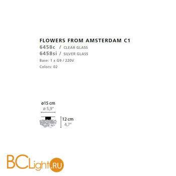 Потолочный светильник Ilfari Flowers from Amsterdam C1 10871 02 - Схема