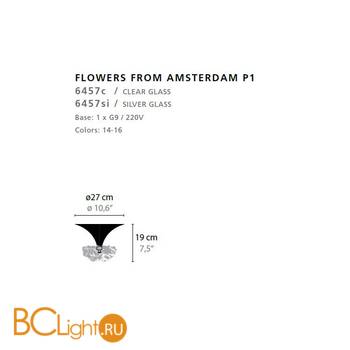 Потолочный светильник Ilfari Flowers from Amsterdam P3 10861 16 - Схема