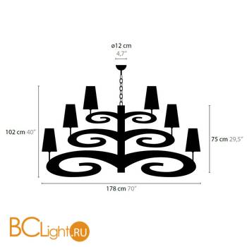 Люстра Ilfari Lazy Sunday H18+1 11435 - Схема
