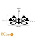 Люстра Ilfari Lazy Sunday H12+1 11422 - Схема