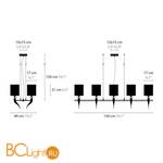 Люстра Ilfari Loving Arms H10 11624 02 White shades - Схема