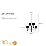 Люстра Ilfari Sweet Symphony H9 12840 Black shades - Схема