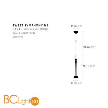 Подвесной светильник Ilfari Sweet Symphony H1 12810 - Схема
