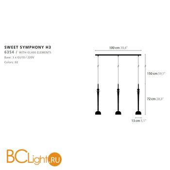 Подвесной светильник Ilfari Sweet Symphony H3 12820 - Схема