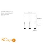 Подвесной светильник Ilfari Sweet Symphony H3 12820 - Схема