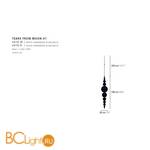 Подвесной светильник Ilfari Tears from Moon H1 13011 - Схема