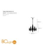 Люстра Ilfari Tears from Moon H12 13070 - Схема
